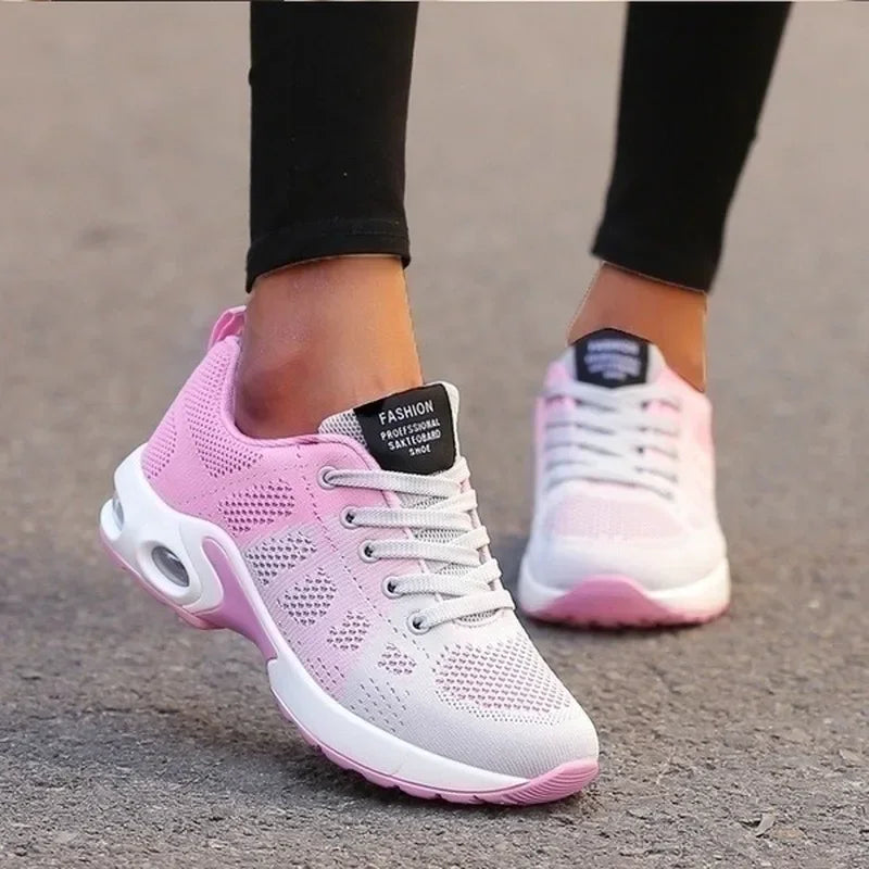 Women's Breathable Mesh Running Shoes - Lightweight Athletic Sneakers for Walking & Sports