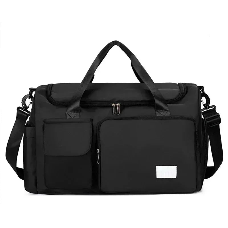 Large Capacity Gym/Overnight Duffle Bag with Shoe Compartment