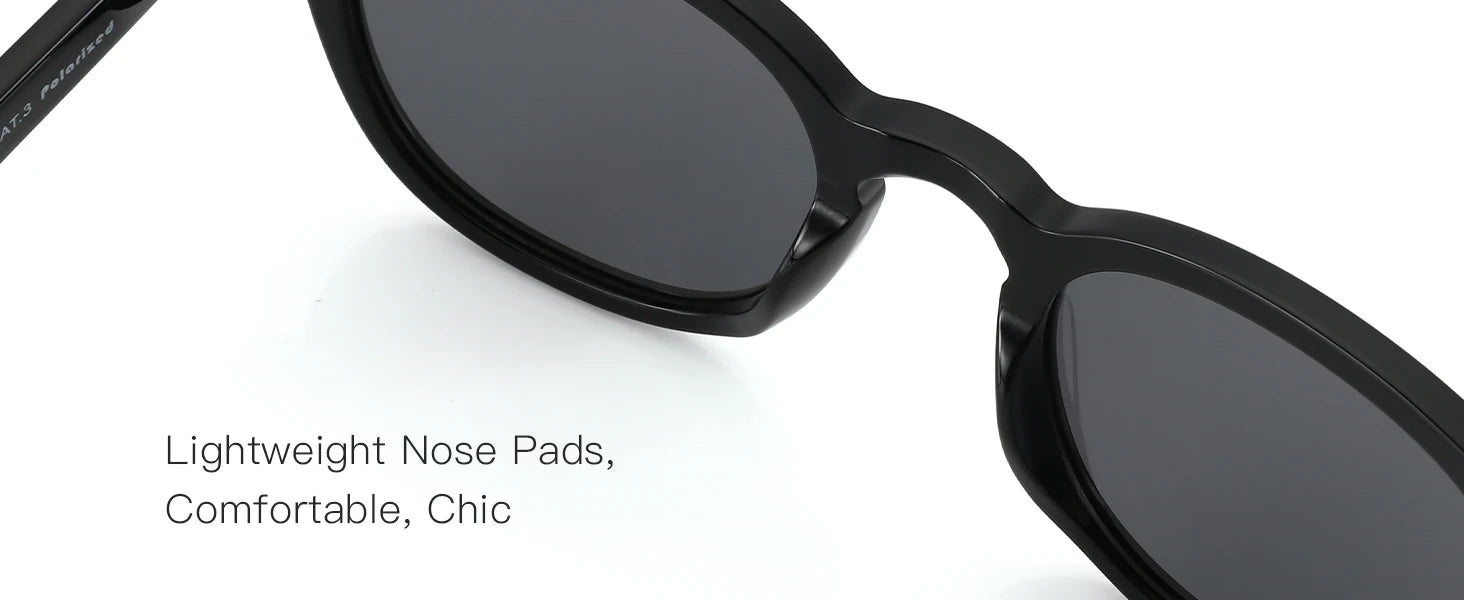 ZENOTTIC Round Polarized Sunglasses - Eco-Friendly Acetate Retro UV400 Protection