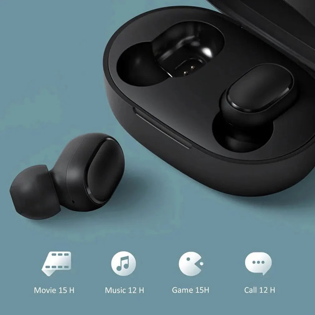 TWS A6S Wireless Bluetooth Earbuds - Active Noise Cancelling Headphones with Mic