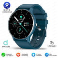 Cedar & Moore KaiAqua X27 fitness smartwatch, blue round 1.28in AMOLED display, Bluetooth calling, 123 sport modes
