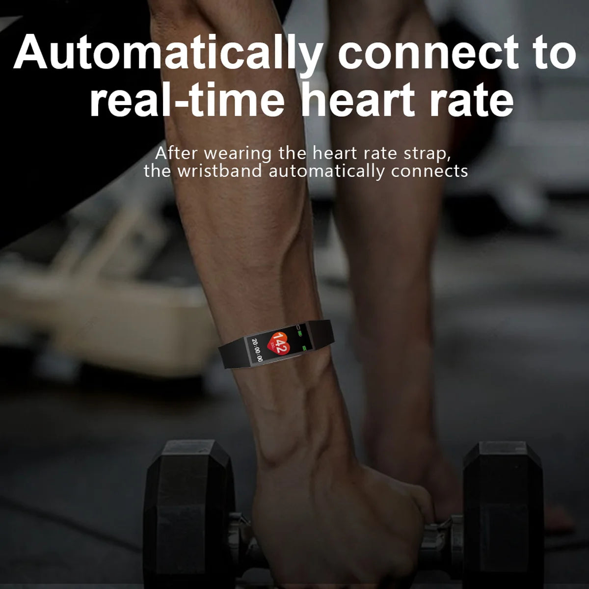 Heart Rate Monitoring Smart Watch and Chest Strap - ANT+ Bluetooth 5.3Khz HRM Fitness Tracker
