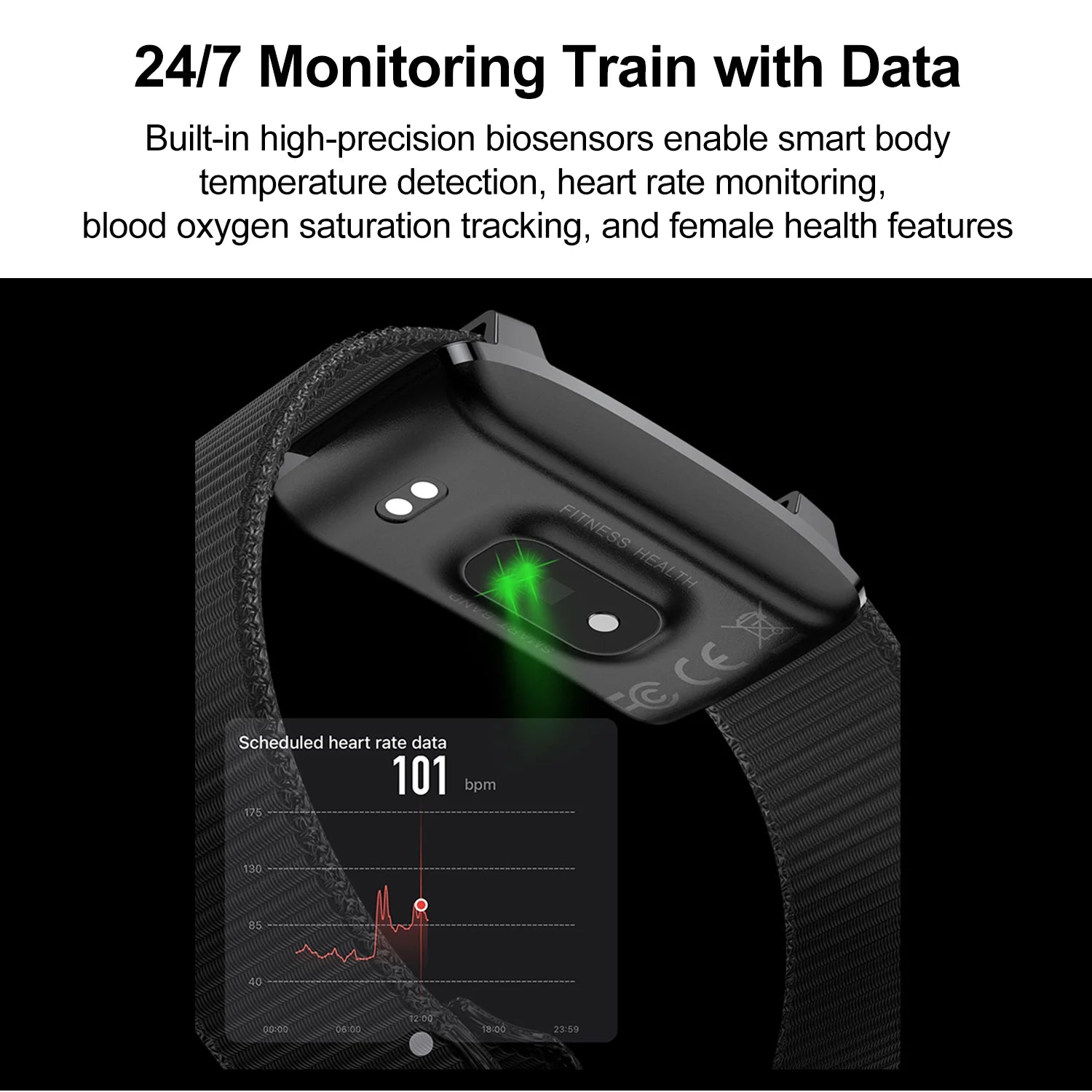 Smart Heart Monitoring Sports Bracelet