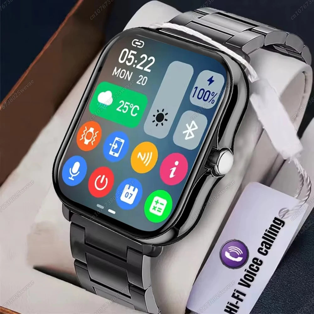 Smart Watch 2.01" HD Display with Bluetooth Calling & Custom Dials