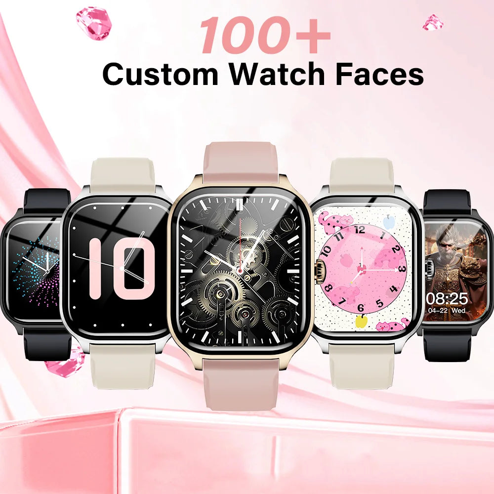 LAXASFIT H9 Pro Max Smart Watch, 5 watches with varied faces and pastel straps