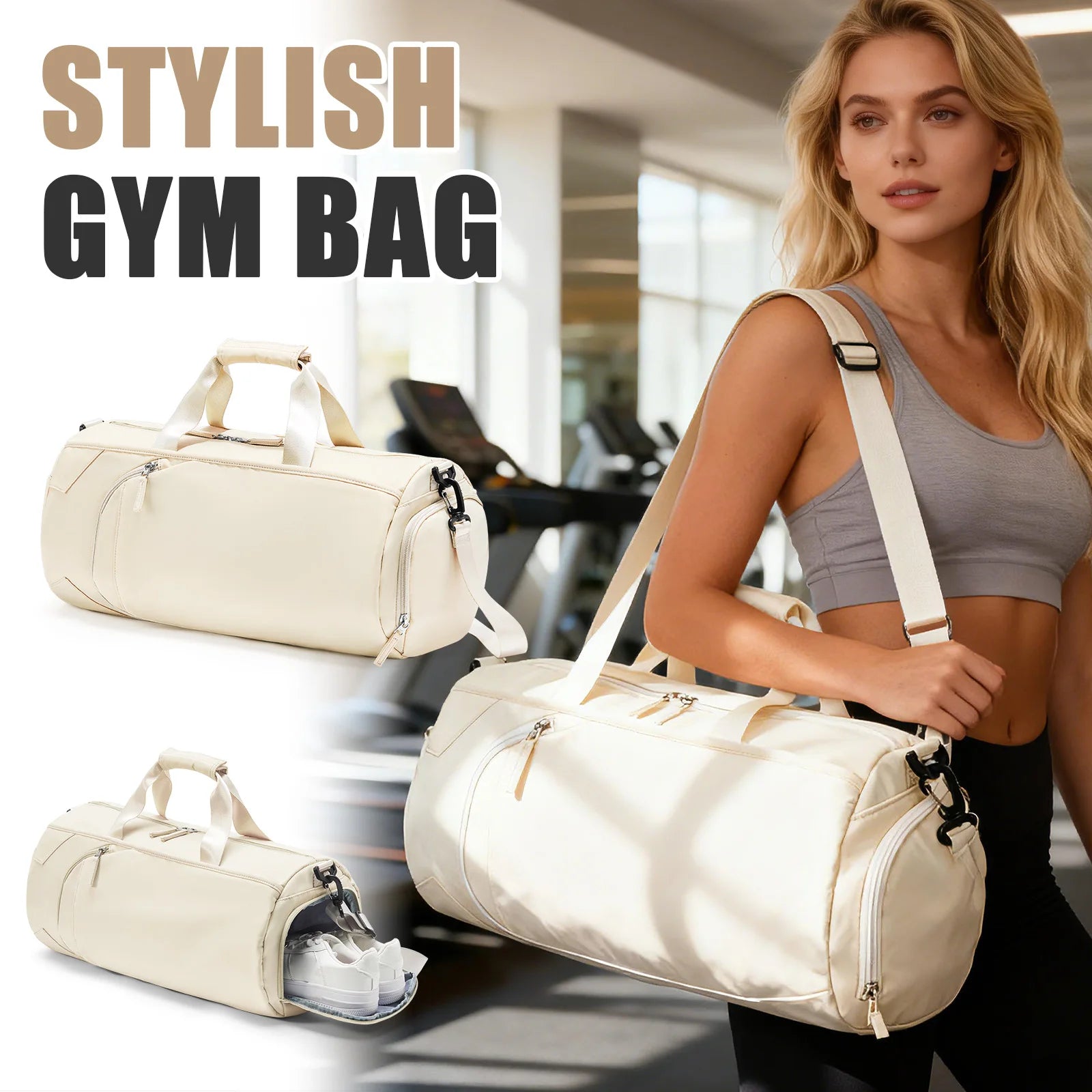 Gym Duffle Bag with Shoe & Wet Compartment - Ultimate Sports Bag