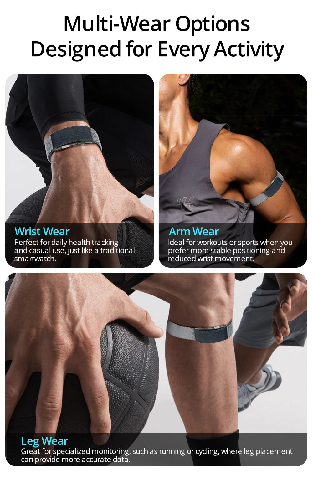 VALDUS VITRO ECG Smart Bracelet - No Screen Health Monitor with 30-Day Battery Life