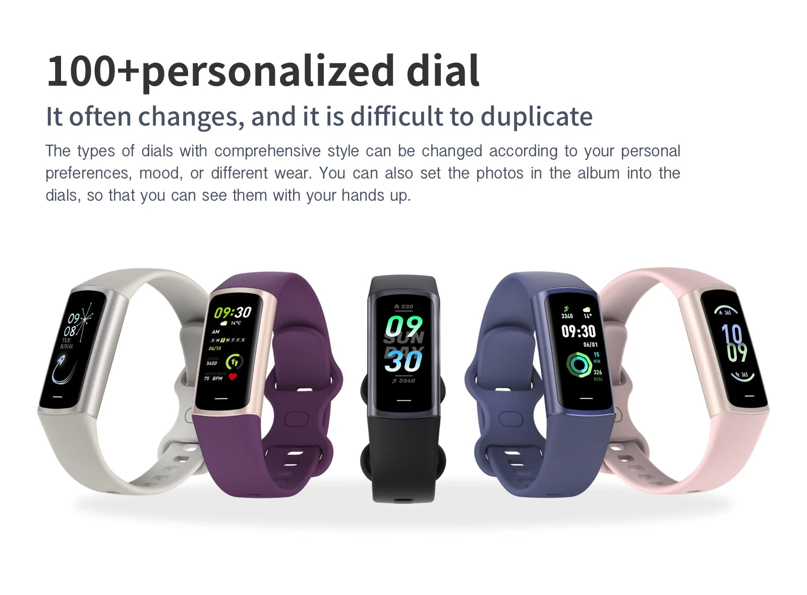 LIGE Fashion Smartwatch Temperature Blood Heart Oxygen Monitoring Bracelet