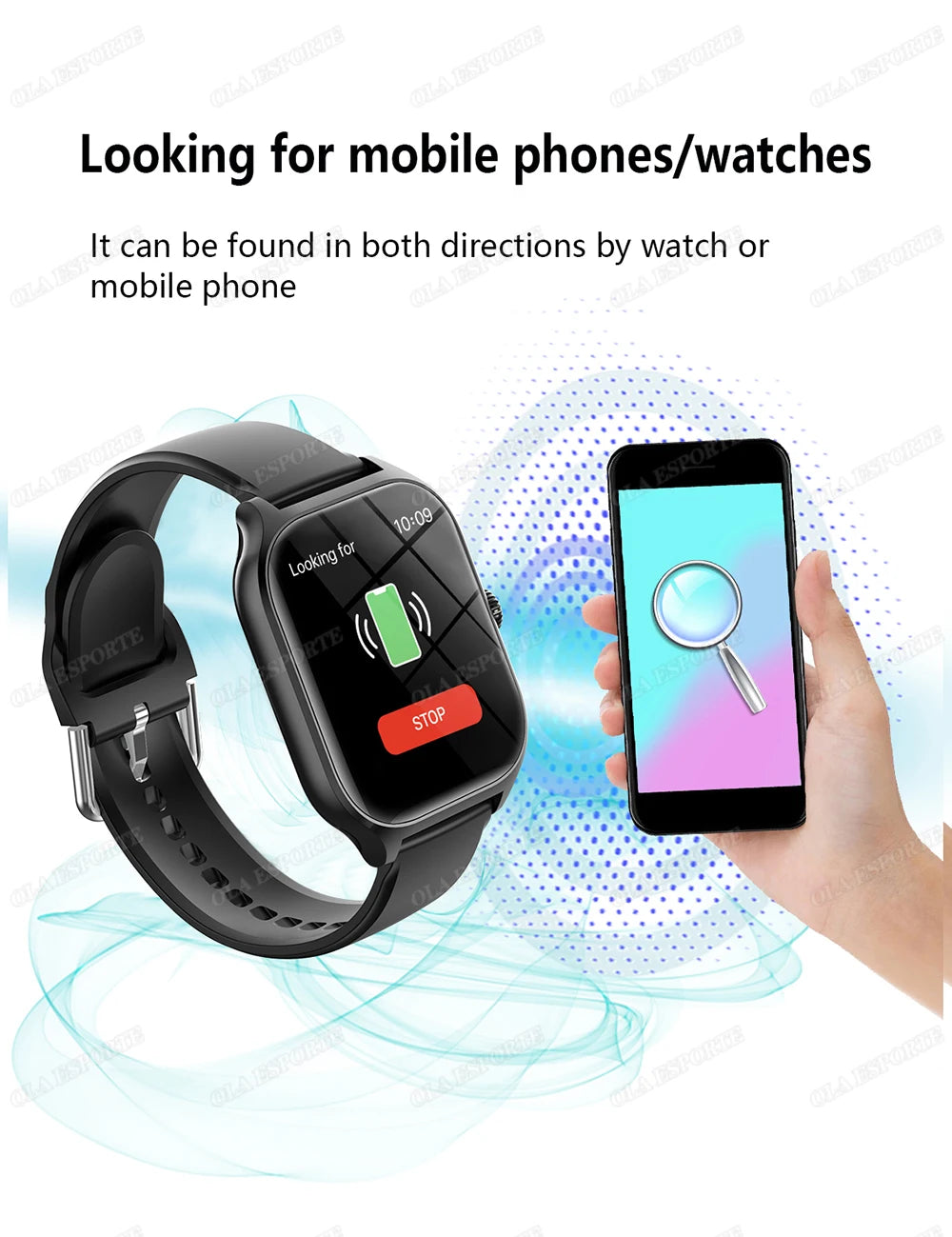 2.01-inch Cedar & Moore Smart Watch with Bluetooth calling, heart rate and blood pressure monitor, black band