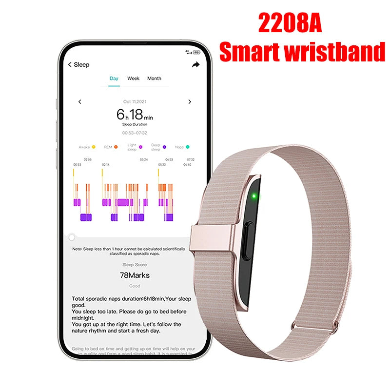 Smart Health Fitness Tracker Bracelet - 24/7 Heart Rate, Blood Pressure & Sleep Monitor