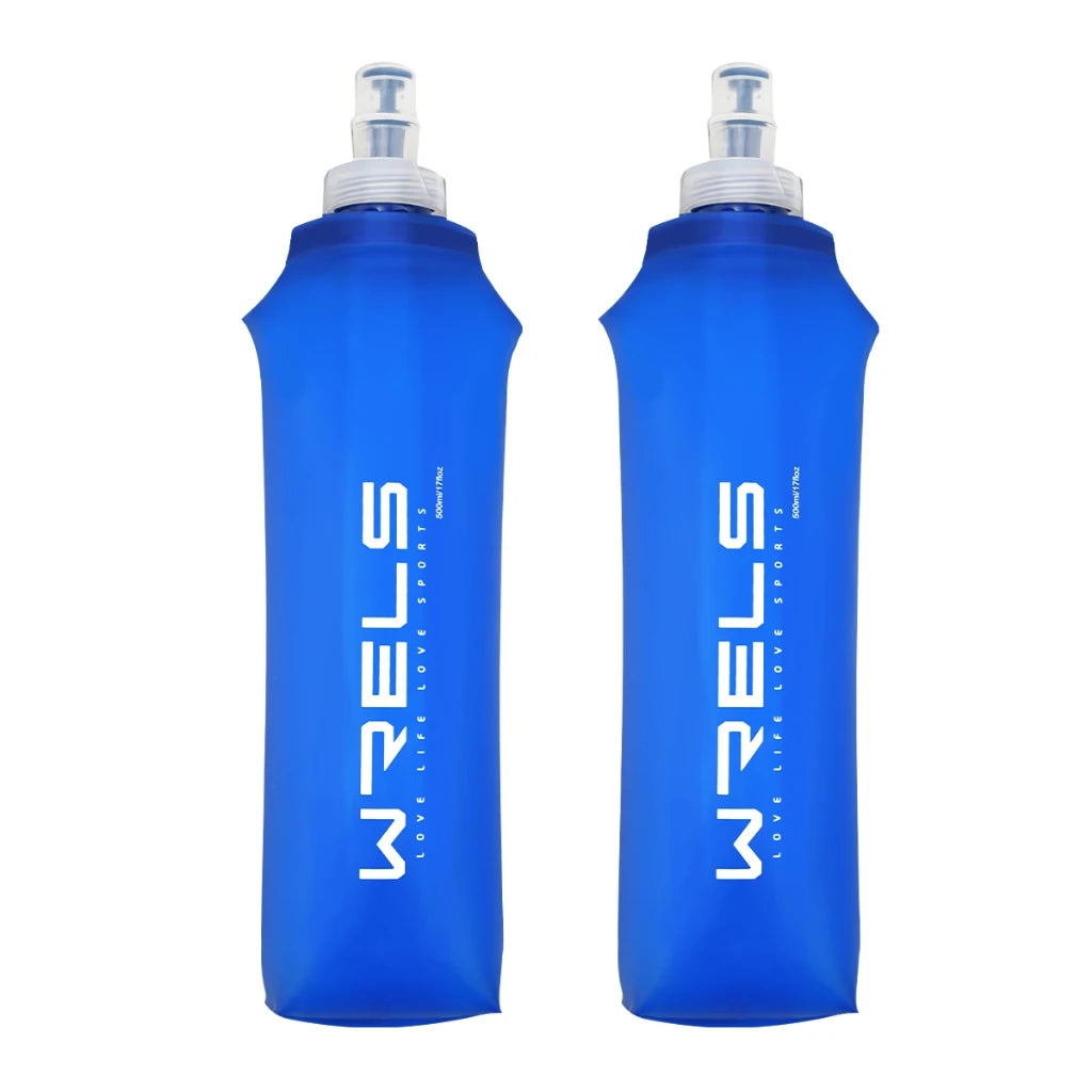 Collapsible TPU Water Bottle - BPA-Free Folding Soft Flask for Running & Hiking