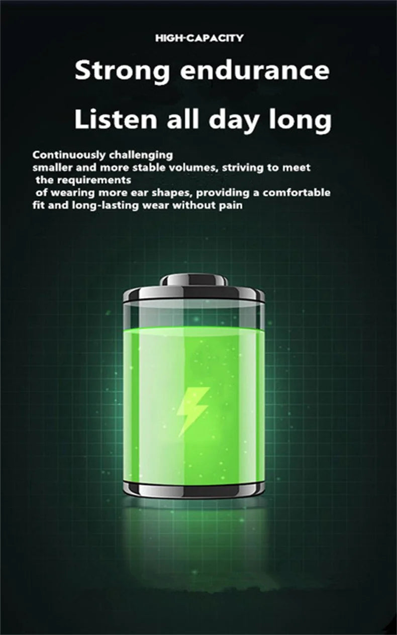 Clip-On Wireless Earphone - Bluetooth 5.3 Open-Ear Design with Noise Cancelling & Mic