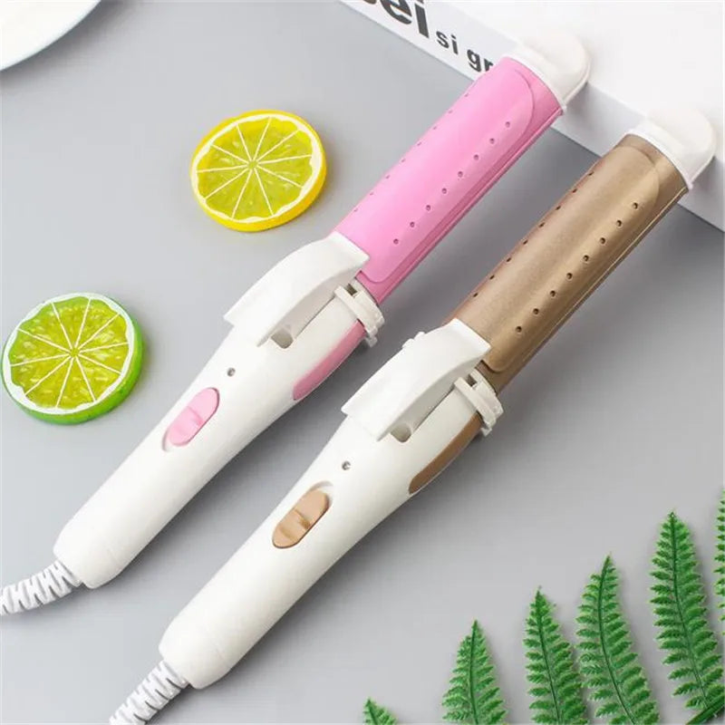 3-in-1 Ceramic Hair Curling Iron - Multifunction Curler, Straightener & Heated Roller Styling Tool
