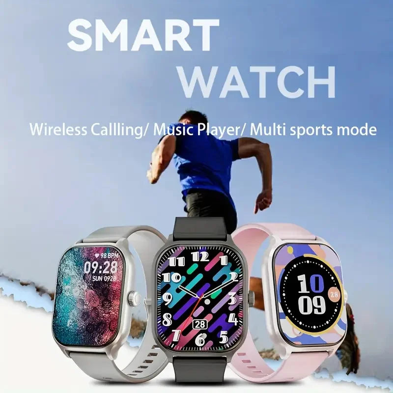 Smart Sports Watch - Wireless Calling/Dialing with Call Alert & Rejection