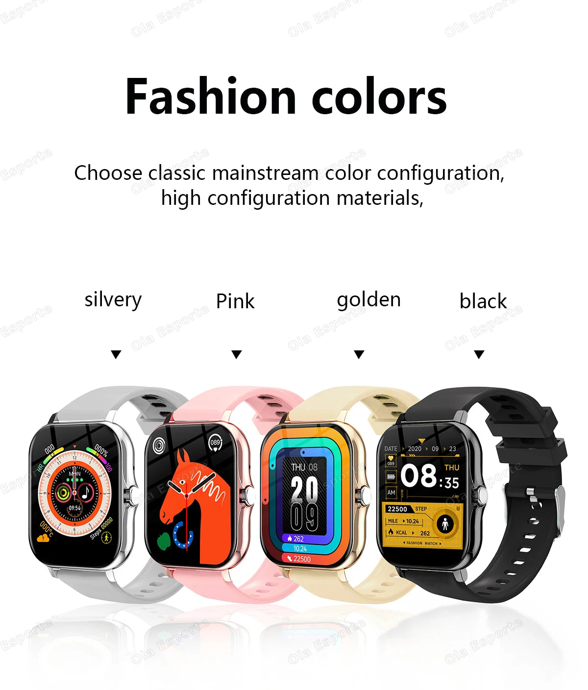 Smart Watch 2.01" HD Display with Bluetooth Calling & Custom Dials
