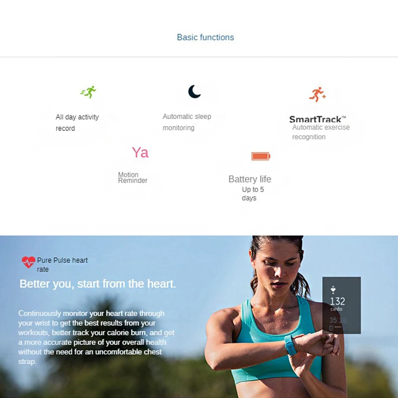 Fitbit Charge 2 Smart Fitness Wristband Heart Rate Monitor