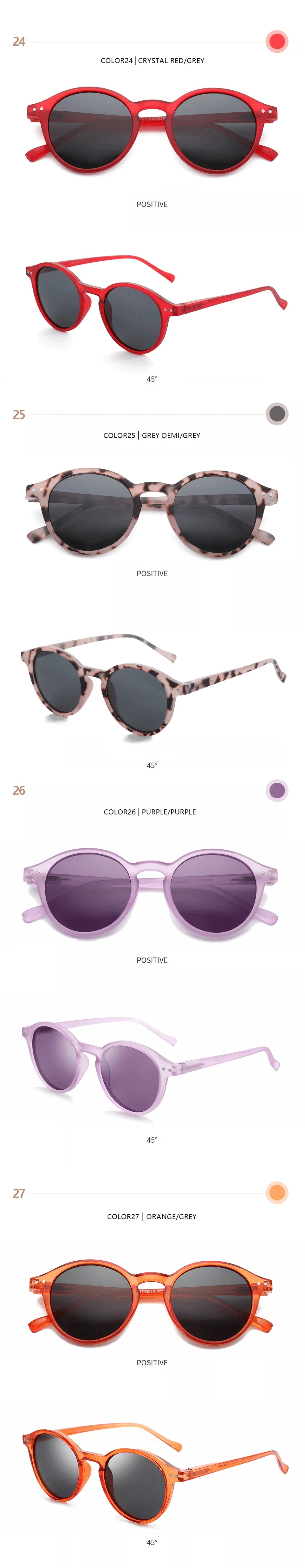 ZENOTTIC Small Round Polarized Sunglasses - Vintage Retro Circle UV400 Protection Unisex
