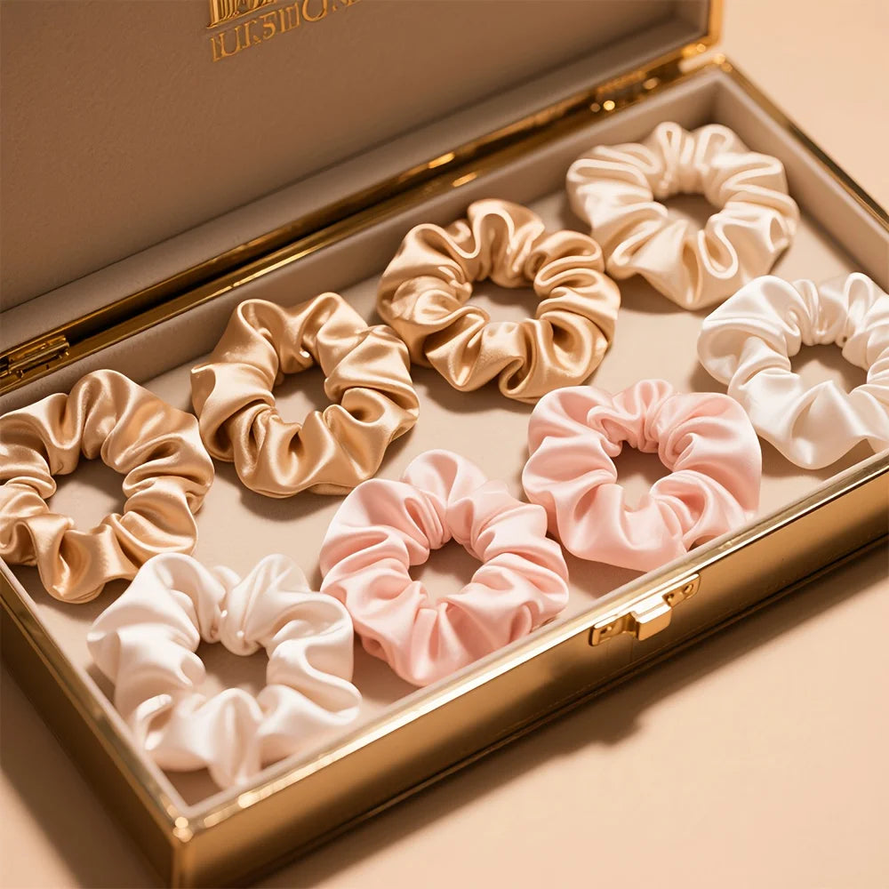 10-Piece Large Hair Scrunchies Set - Stylish Women's Hair Accessories for All Occasions