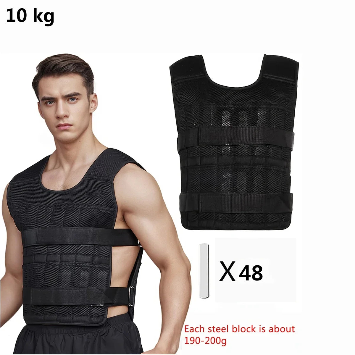 Adjustable Weight Vest Set with Ankle & Wrist Weights - Complete Training Kit