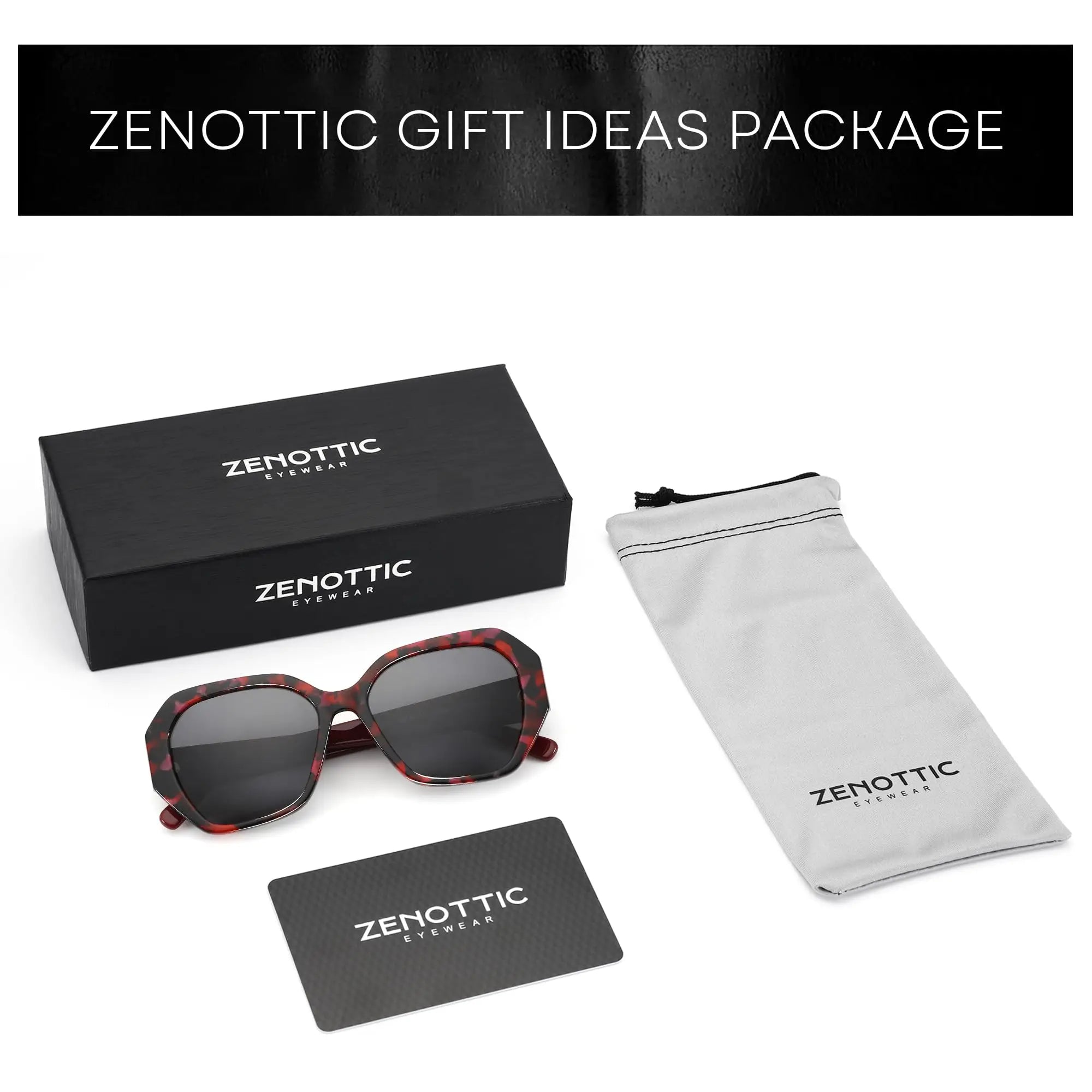 ZENOTTIC Trendy Designer Retro Hexagon Sunglasses UV400 Protection