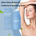 Underarm soothing roller bottle with pale blue cap