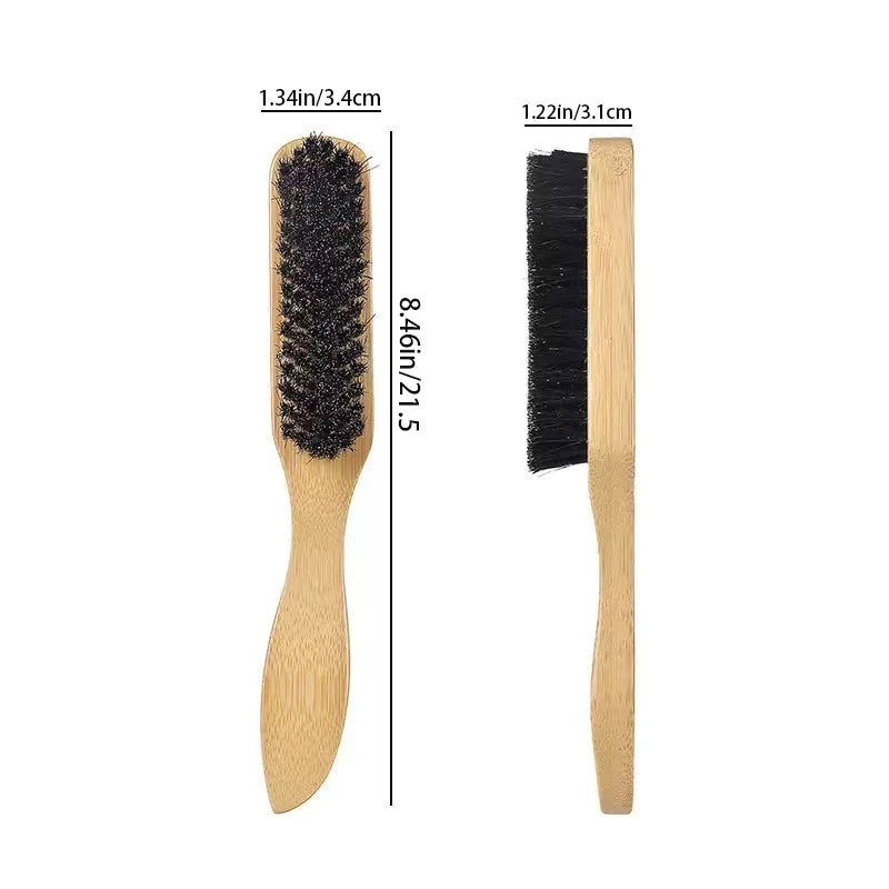 Hairbrush Wooden Handle Bristle Brush Kit for Professional Salon & Home Styling