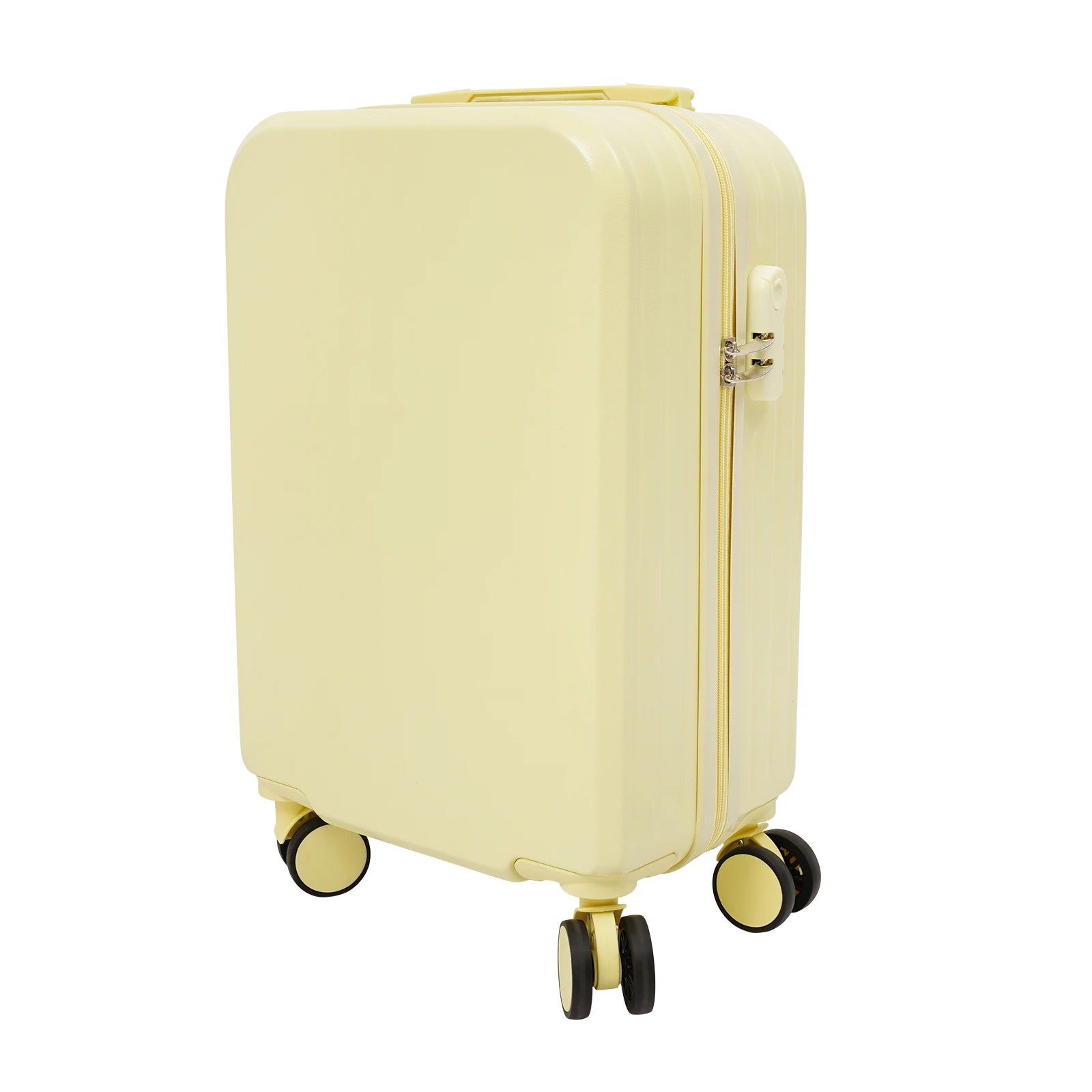 20 Inch Business Carry-On Suitcase with USB Port - ABS-PVC Spinner Luggage with 3-Digit Lock