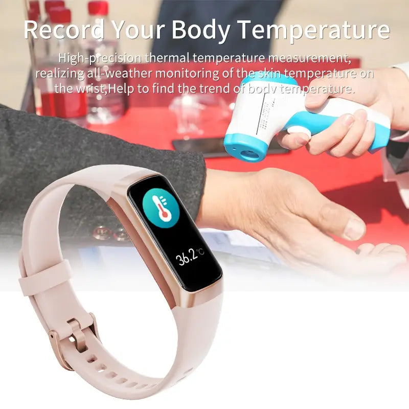 LIGE Amoled Heart Rate Blood Smartwatch Waterproof Sports Fitness Tracker