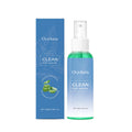 OceAura post-wax oil spray bottle and blue box