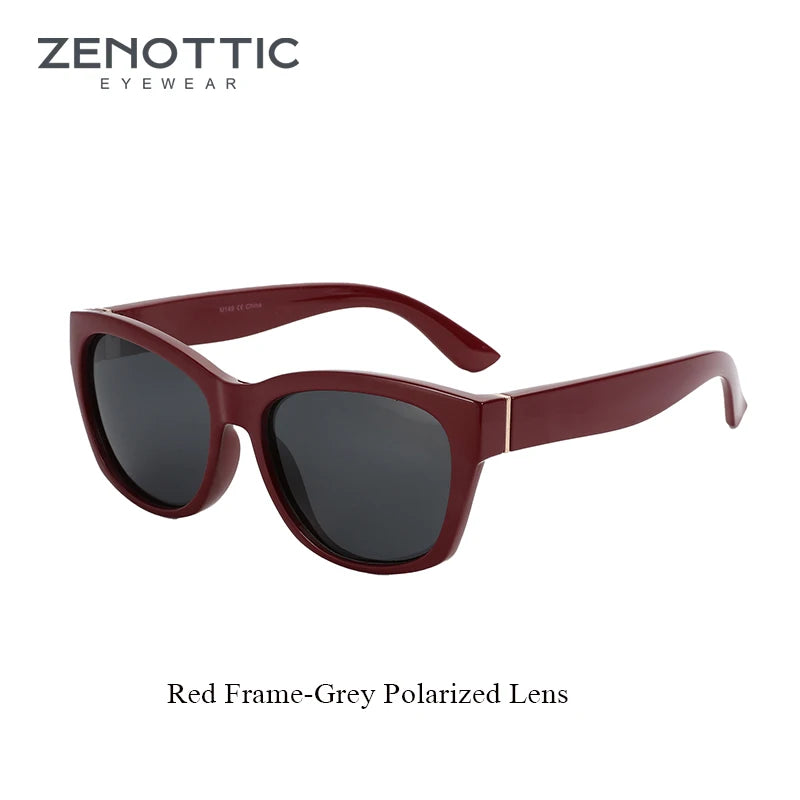 ZENOTTIC Cat Eye Polarized Sunglasses - Women's Vintage Square UV Protection Shades