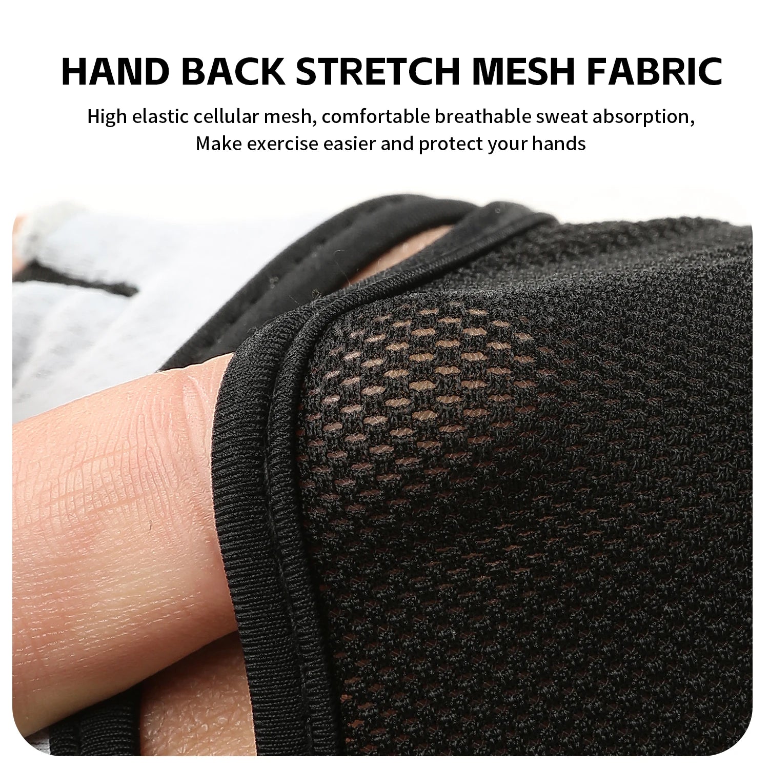 Half-Finger Sport Gloves - Breathable Anti-Slip for Gym, Cycling & Fitness