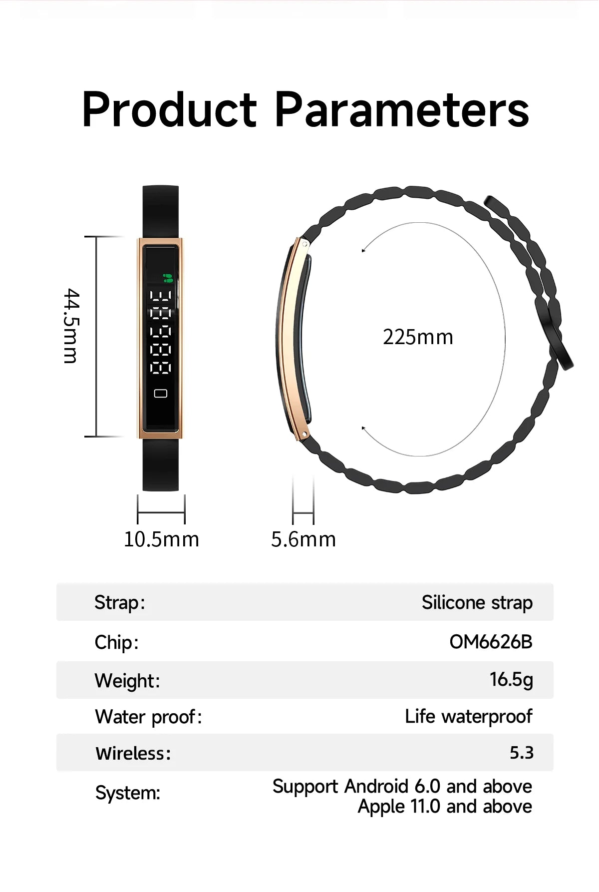 LIGE Sports Fitness Tracker Smart Bracelet Heart Rate Sleep Monitor Pedometer