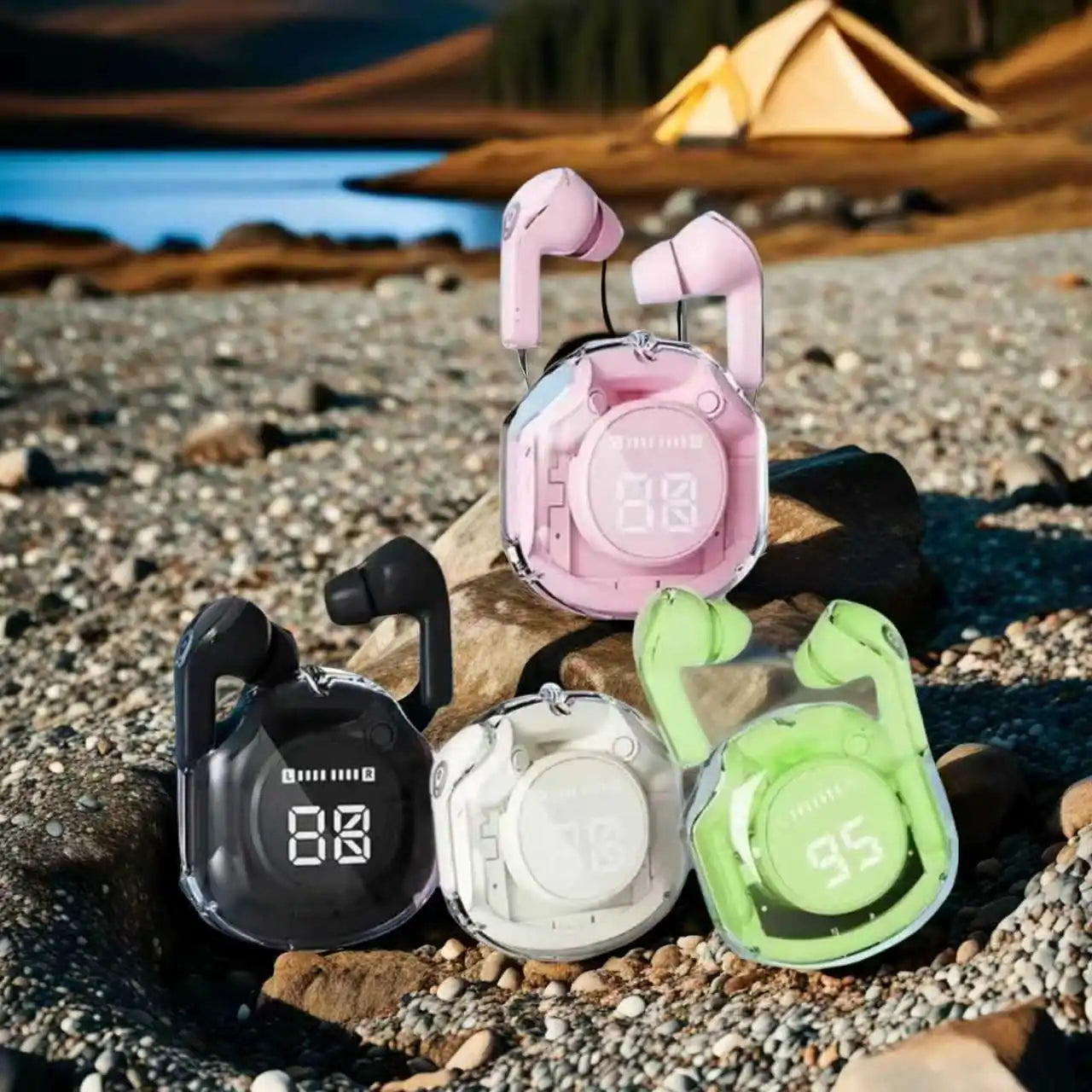 CHUBAN T8 TWS Gaming Earbuds - Bluetooth 5.3 with LED Breathing Light & 12H Battery Life