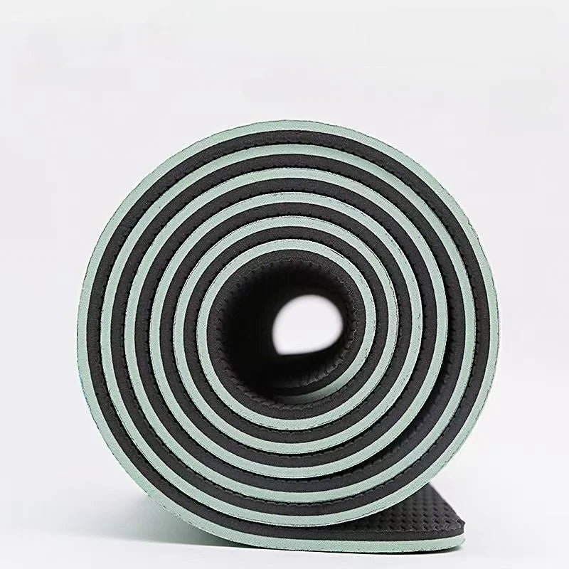 TPE yoga mat is environmentally friendly, odorless, elastic, waterproof, and anti slip. It is a professional yoga mat with genui