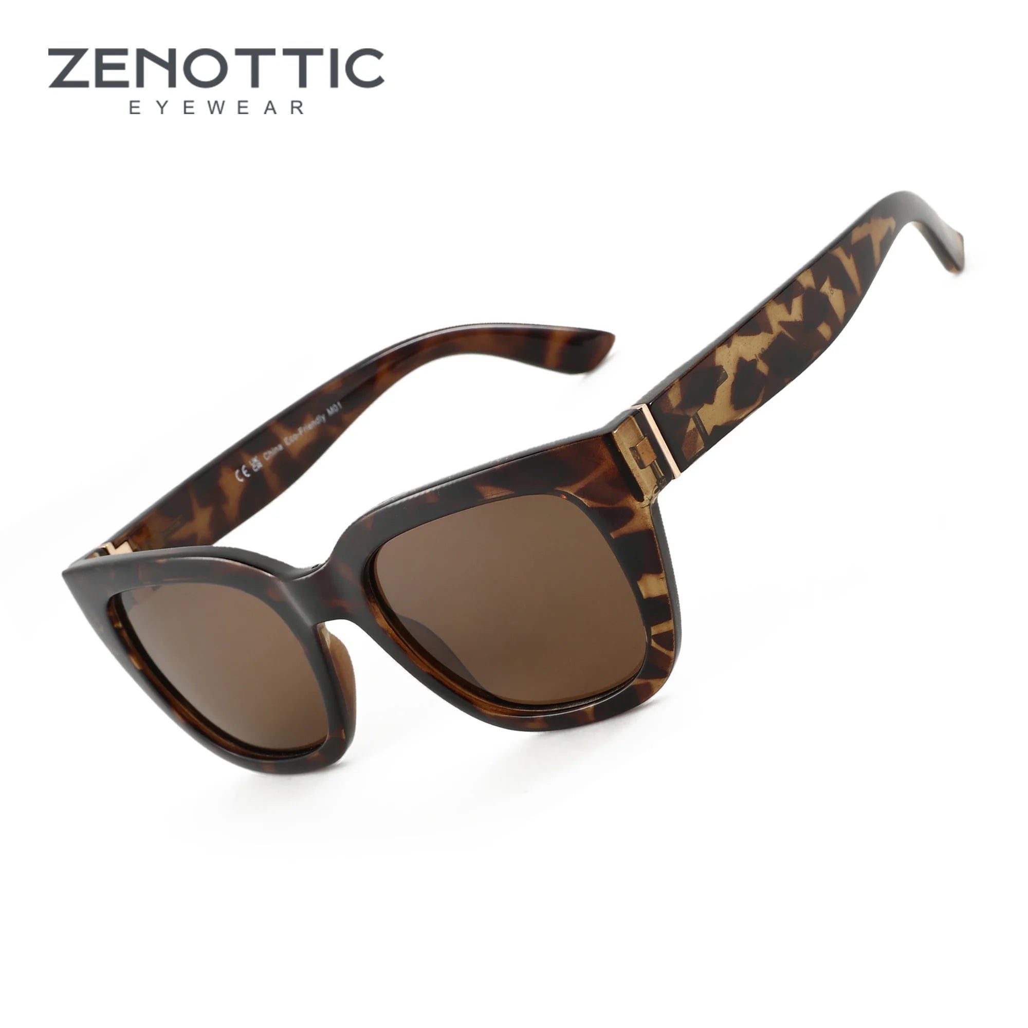 ZENOTTIC Retro Square Polarized Sunglasses UV400 Protection
