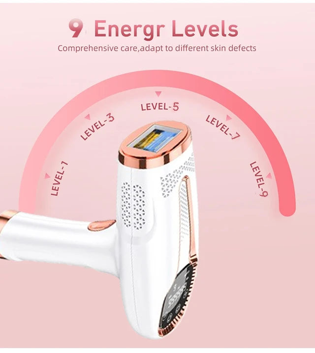 IPL Permanent Hair Removal Device - 999,999 Flashes Painless Laser Epilator for Women