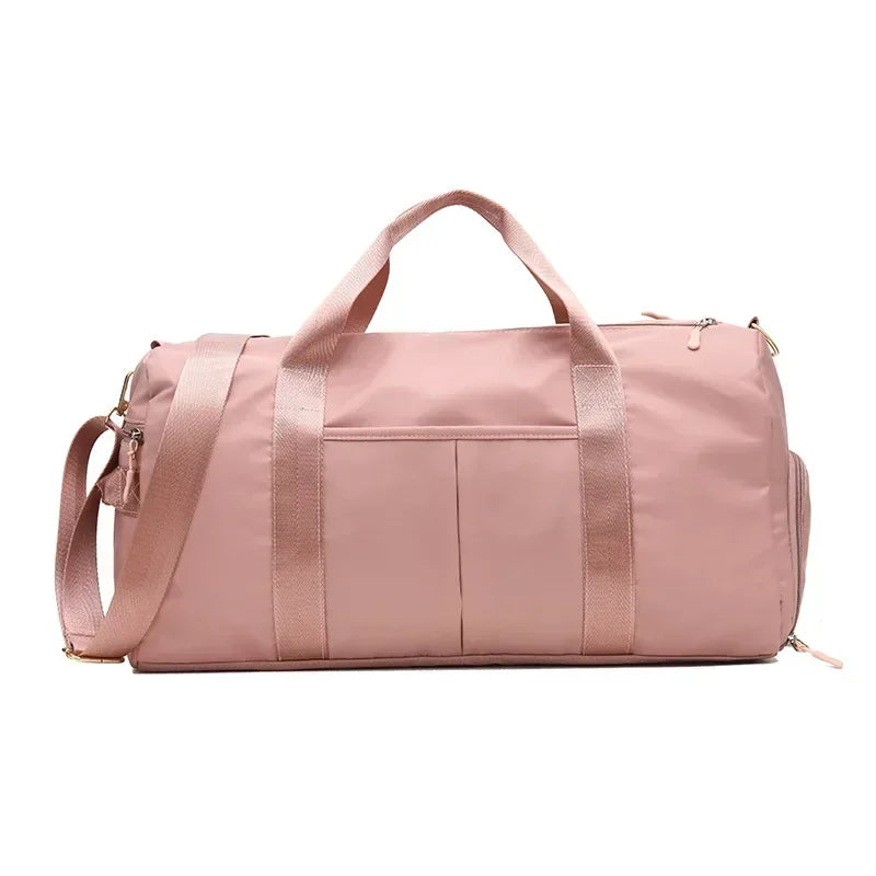 Outdoor Waterproof Nylon Sports Gym Bag with shoe Compartment