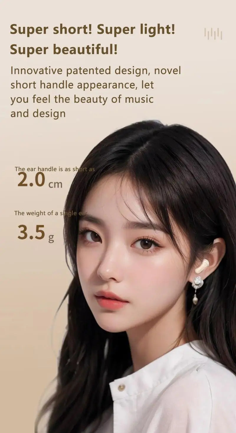 Mini TWS Earbuds - Bluetooth 5.3 with Active Noise Cancelling & 6H Battery Life