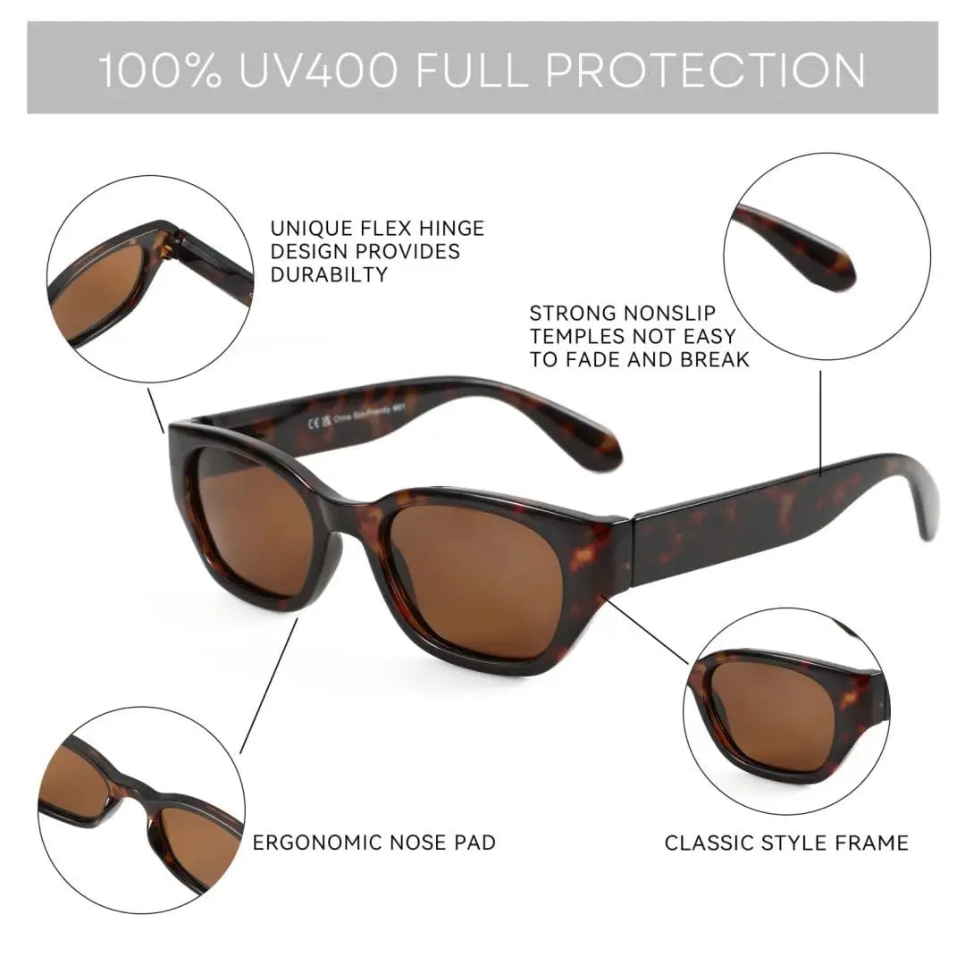 ZENOTTIC Polarized Cat Eye Sunglasses - Women's UV400 Protection Fashion Shades