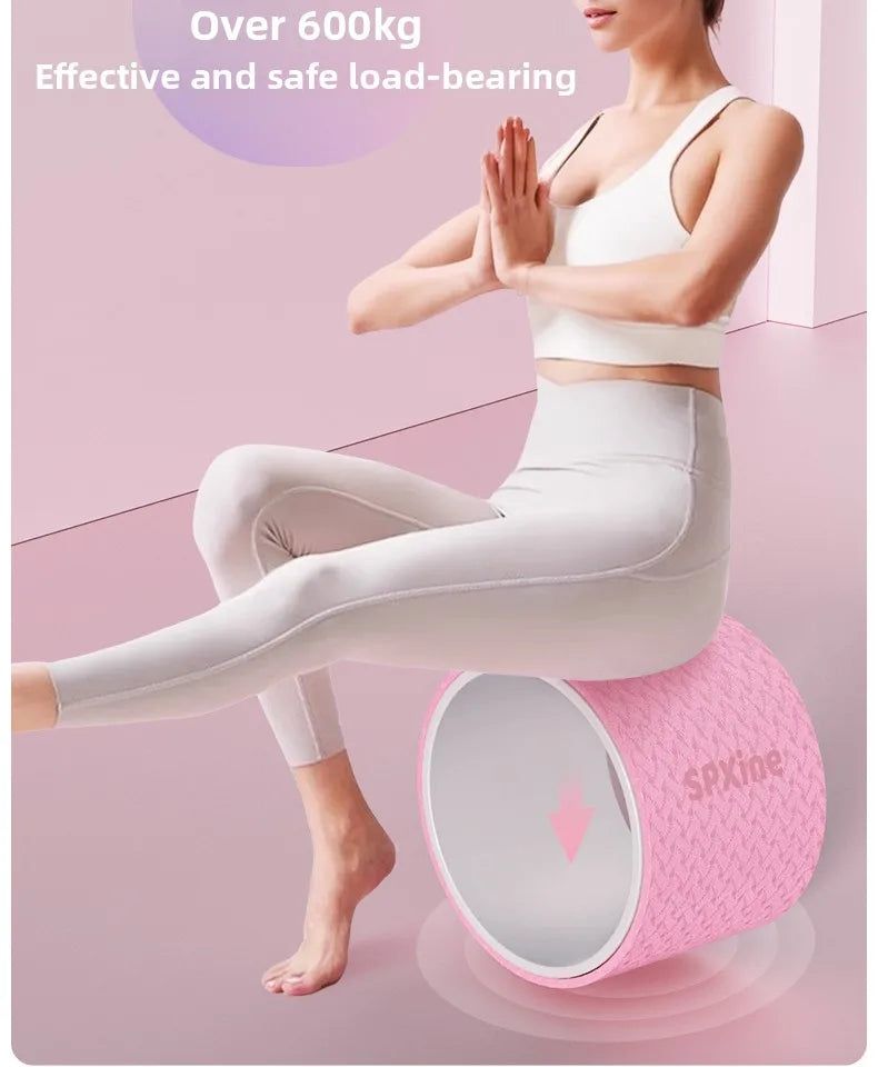 Extra Wide Yoga Wheel - Professional Pilates Stretching & Spine Opening Equipment