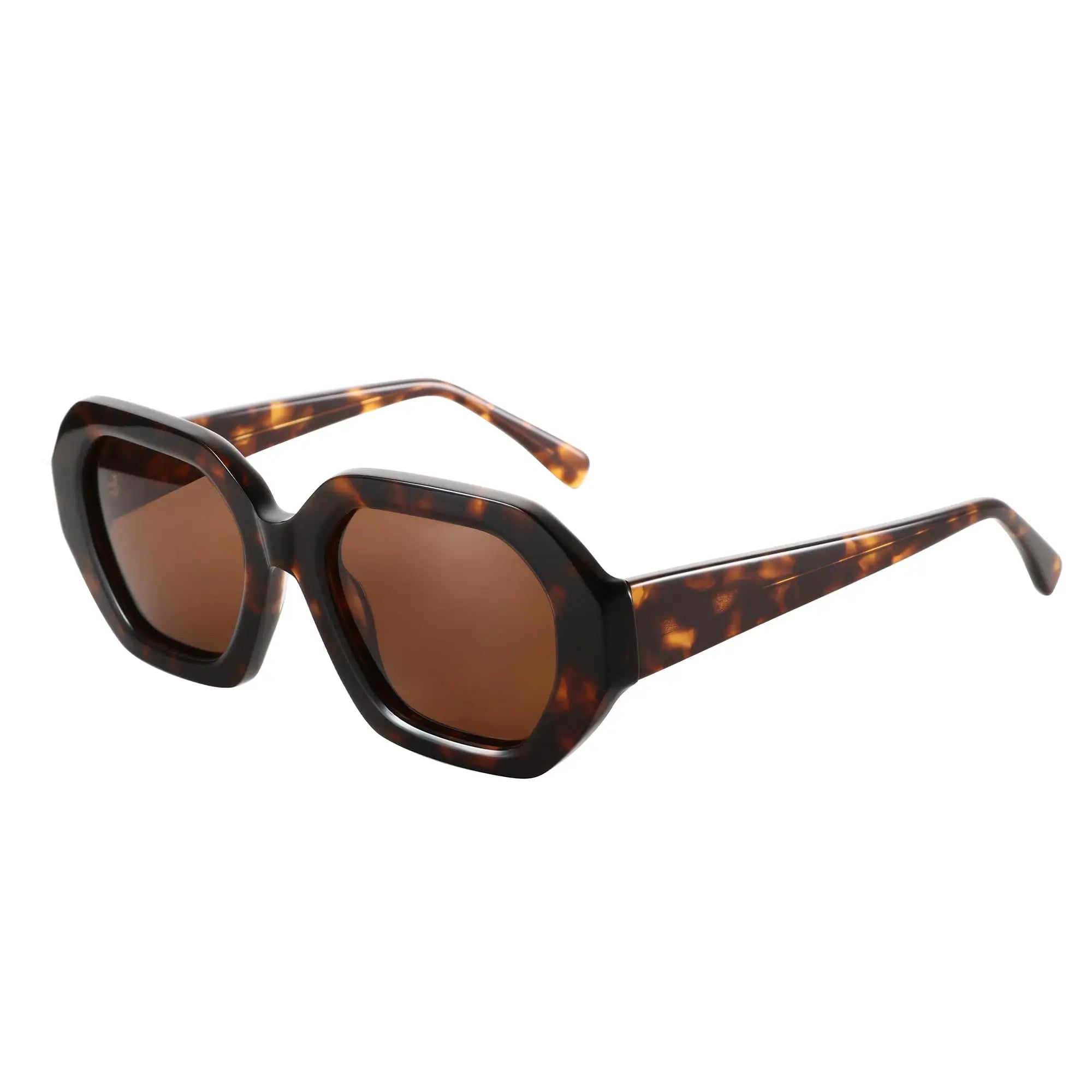 ZENOTTIC Retro Designer Hexagon Sunglasses