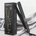PTC Ceramic Hair Straightener - LCD Display Flat Iron 2-in-1 Kit with Glove & Hair Clips