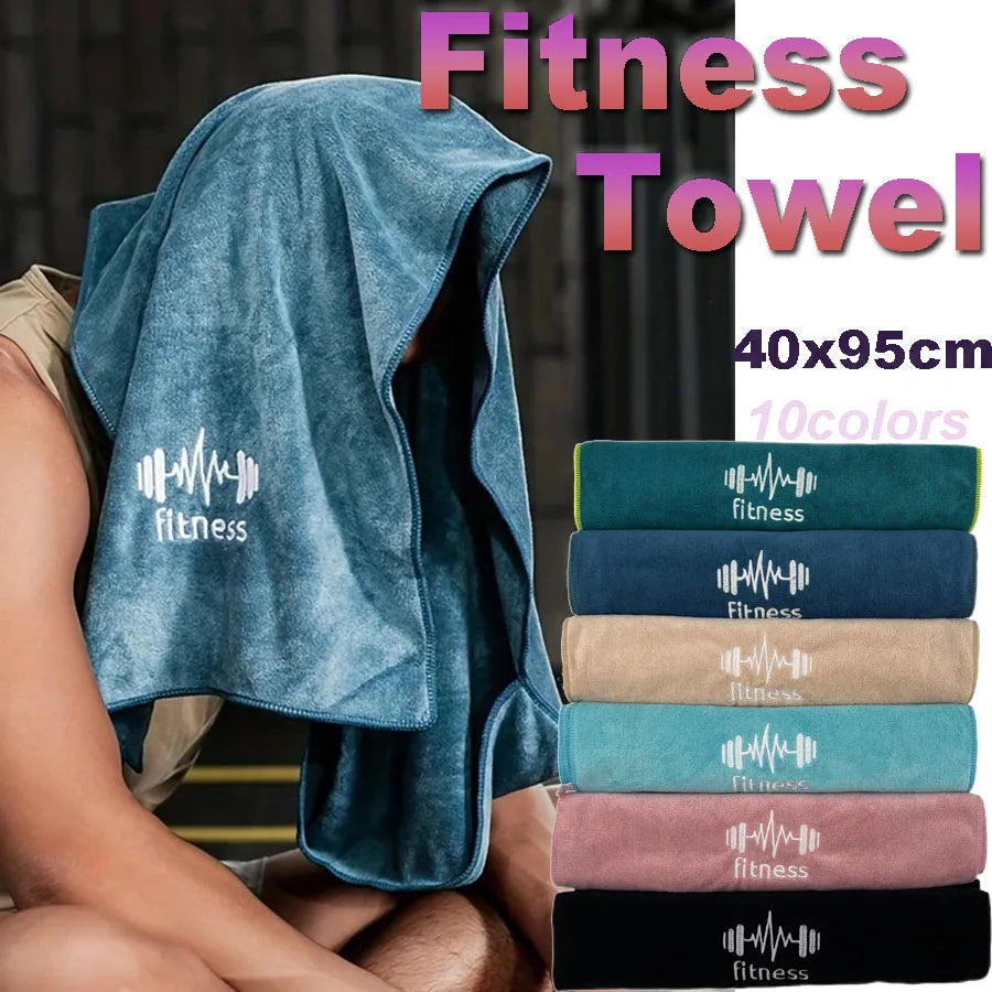 Microfiber Gym Towel - Super Soft Quick-Drying Sports Towel 37.5"x16" for Yoga & Fitness