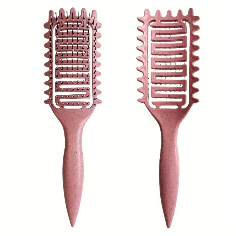 Curl Define Styling Brush - Hollow Out Detangling Hair Brush for Wet Curly Hair Shaping