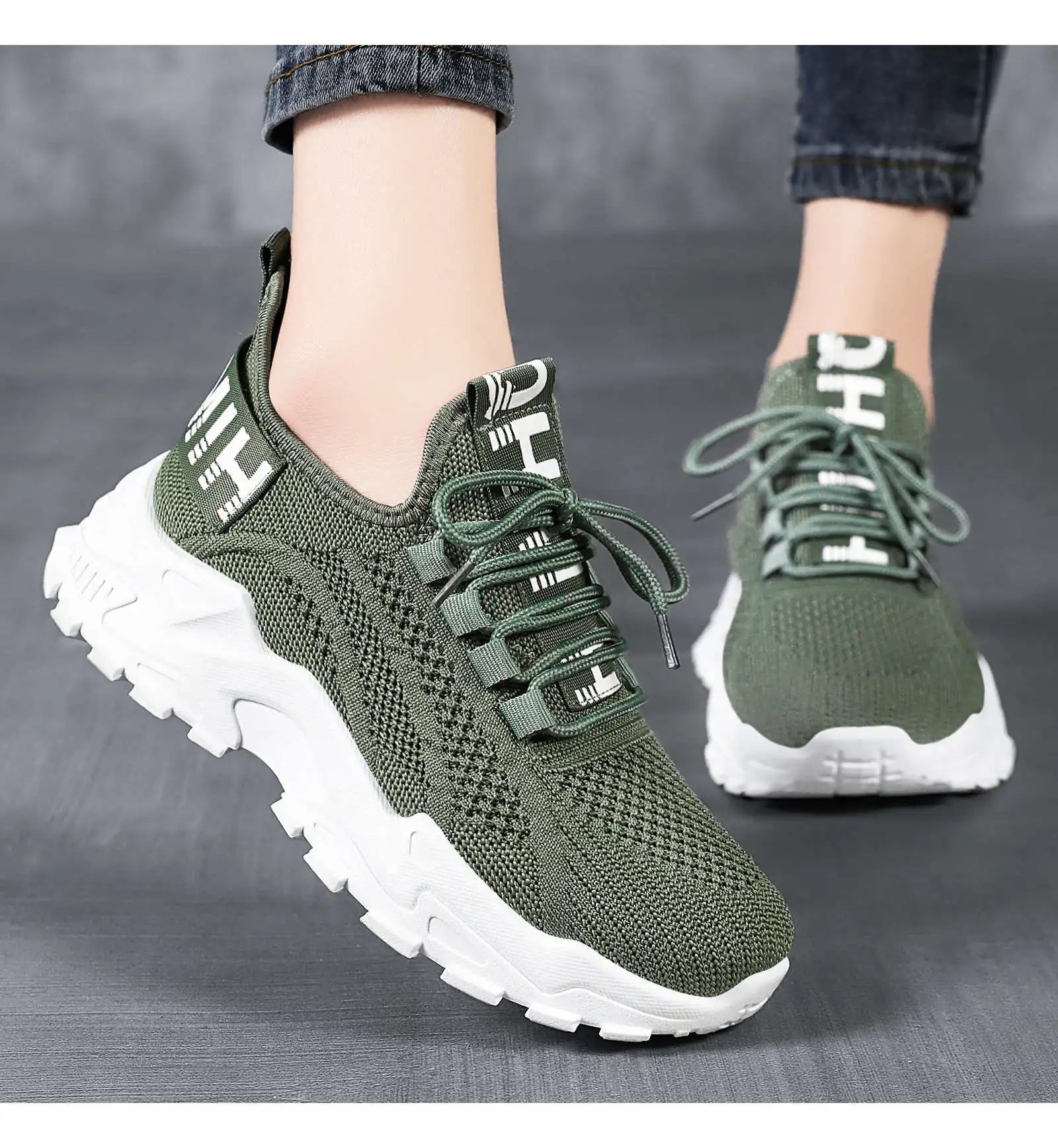 Women's Mesh Sports Shoes - Active Athletic Sneakers for Running & Workouts