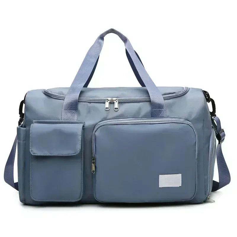 Large Capacity Gym/Overnight Duffle Bag with Shoe Compartment