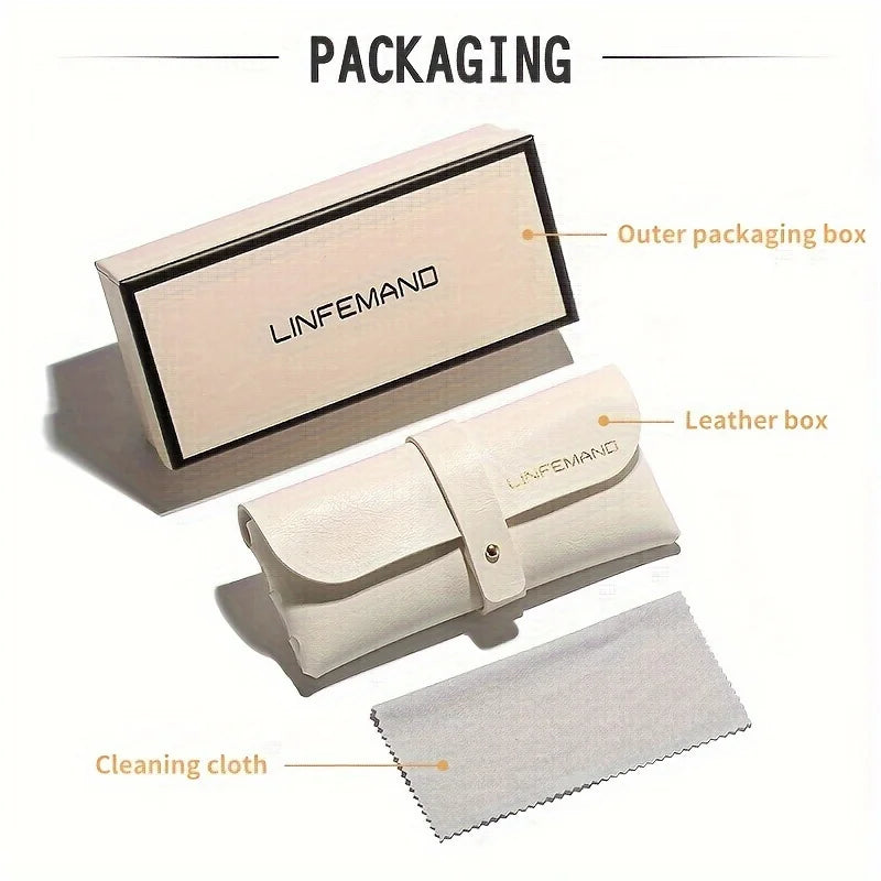 LINFEMAND Retro Cat Eye Sunglasses - Fashion UV400 Protection for Women