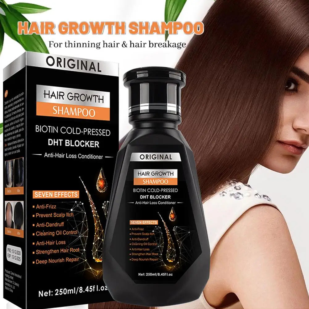 Biotin Ginger Hair Growth Shampoo by Cedar & Moore, 250ml bottle with original box, thickening treatment