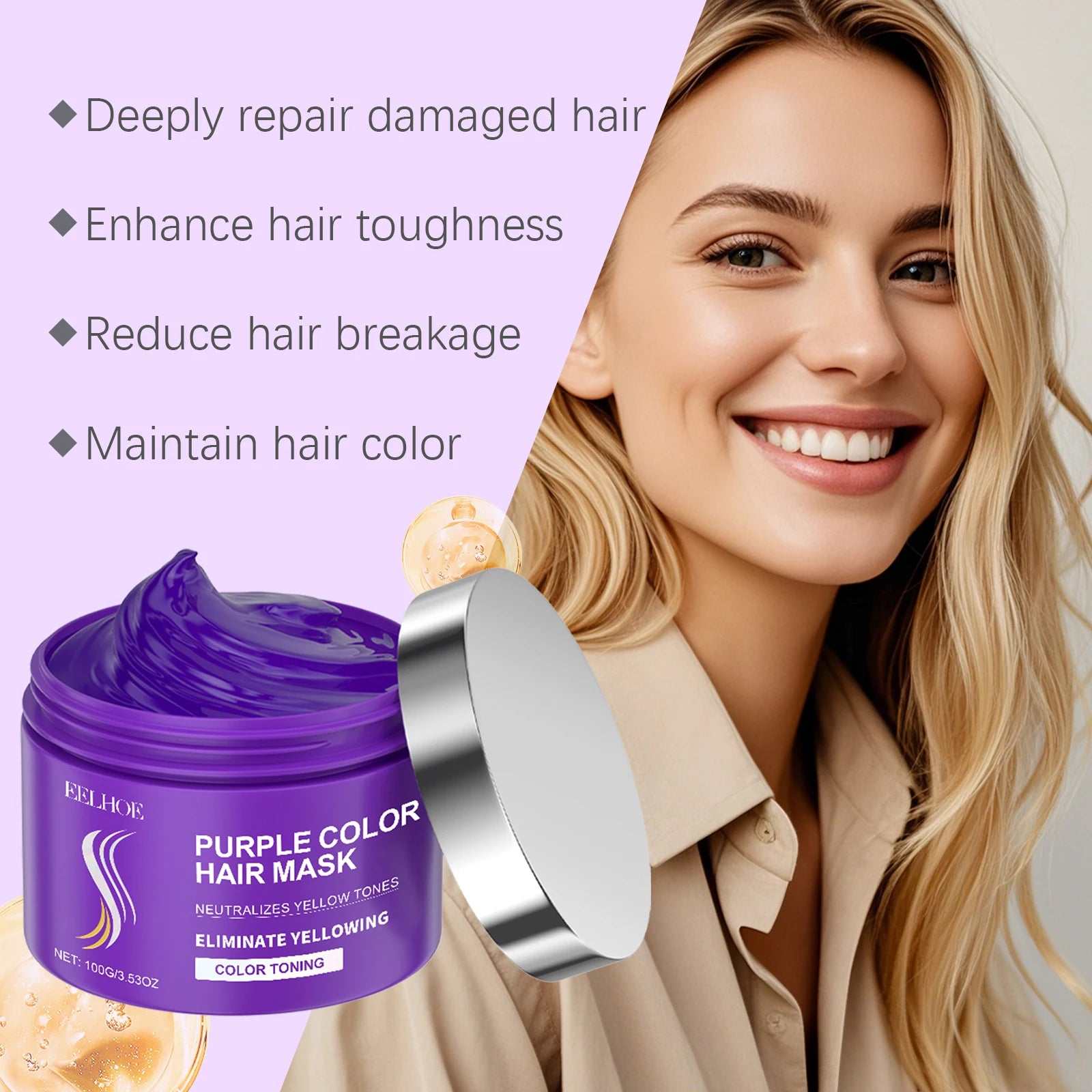 EELHOE Vitamin E Hair Care Series - Deep Nourishing Treatment for Dry Damaged Hair