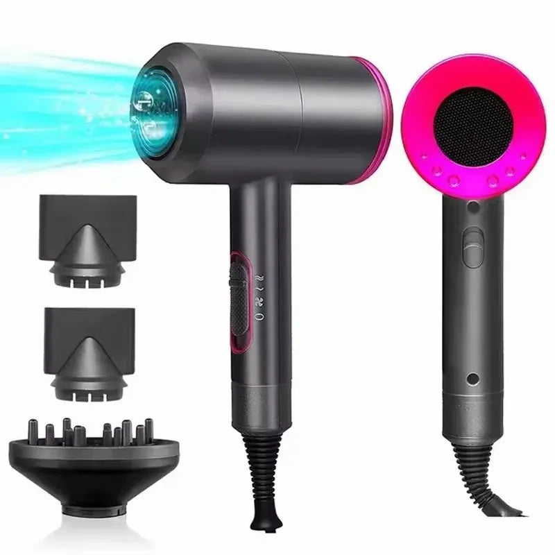 2000W Professional Hair Dryer - Hot & Cold Air with Diffuser & Negative Ion Technology
